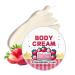 Body Butter For Women - Strawberry Body Butter - Body Lotion Scented - Body Creams For Dry Skin - Face & Body Moisturizer Contains Natural Fruit Extracts - Soft & Hydrating Skin 114g