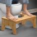 DORPU Bamboo Squatting Toilet Stool - Anti Slip Bathroom Stool for Adults - 350 lbs Load Capacity (9 inches) - Pack of 1 - Buy Online on GoSupps.com