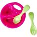 Simba 105560016 New Born Baby Feeding Set - 5 Piece Doll Accessories for 30-43cm Dolls | Plates Spoons Fork Bibs & Cups | Perfect for Ages 3+ - Buy Online on GoSupps.com