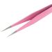 Stainless Steel False Eyelashes Applicator Clip - Pink Tweezers for Home Use - Buy Online on GoSupps.com