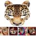 Holidyoyo 2 Pieces Halloween Leopard Half-Face Mask - Animal Cosplay Costume for Masquerade Parties & Drama - Buy Online on GoSupps.com