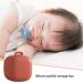 Portable Silicone Pacifier Bag for Babies - Travel-Friendly Pacifier Holder in Bright Red | Ideal for Diaper Pockets - Buy Online on GoSupps.com