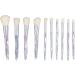 Powder Brush 10 Pieces Ergonomic Professional Makeup Brush Set Soft Skin-Friendly for Party and Daily Life - Buy Online on GoSupps.com