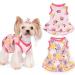 Yikeyo Small Dog Girl Dress Fruit Pattern Tutu Skirt Summer Clothes for Pet Puppy Cat Apparel,2 Pieces (Large(8.8lb-14.3lb), Strawberry + Pear) Large(8.8lb-14.3lb) Strawberry + Pear