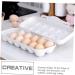 ABOOFAN 2pcs Anti-Collision Damage Chicken Containers for Fridge Pantry Egg Bins for Fridge Food re-usable Grey 30X11X6.5CM - Buy Online on GoSupps.com