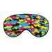 Colorful Camouflage Pattern Sleep Mask for Women Adjustable Sleeping Eye Shades Cover with Elastic Strap