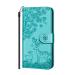 Magon embossing flower leather case for Samsung Galaxy S22 Plus Full Body Sikahirsch Rehelle Bookstyle protection flip case cover folding shell card compartment blue Samsung Galaxy S22 plus blue