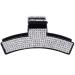 Women Elegant Full Rhinestone Crystal Hair Clip Acrylic Jaw Clip Hairpin Hair Claw Hair Accessories (Black - B)