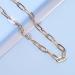 Trendy Gold Paperclip Chain Choker Necklace | Punk Paper Link Jewelry for Women & Girls - Shop Internationally - Buy Online on GoSupps.com