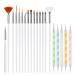 20 pieces sets Nail Art Design Painting Pen Brush Nails Polish Pens for Hand Manicure