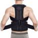 Back Brace Lumbar Support Belt Waist Backbrace Posture Corrector Shoulder Neck Brace Waist-Support Breathable Fabric Lower and Upper Back Pain Relief (Color : Black Size : Small) (Blue Med (Black X Black XXXX