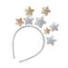 WLLHYF Glitter Star Headband  Party Star Headband Hair Bands for Birthday Hair Accessories for Women Kids Adults(1pcs-Gold)