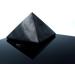 Heka Naturals 10cm Polished Shungite Pyramid - Home Decor Gemstone for Chakra Healing and Negative Energy Protection with Sage - Healing Crystals - Buy Online on GoSupps.com