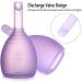 Reusable Menstrual Cup with Valve Discharge - Eco-Friendly Period Cups for Comfort & Convenience - Buy Online on GoSupps.com
