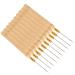 10PCS Wooden Handle Hair Extension Hook Needle - Wig Tools for Easy Hair Extensions - Buy Online on GoSupps.com