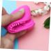 Housoutil Makeup Brush Cleaner - Silicone Cleaning Pad & Applicator - Rose Red 8x8.5cm | Effective Brush Washing Mat - Buy Online on GoSupps.com
