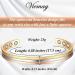 Vicmag Copper Bracelet for Women Men | 6x Ultra Strength Magnets | Adjustable Size | 99.99% Solid Pure Copper | Tricolor | Gift Box - Buy Online on GoSupps.com