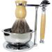 Shop HRTC Men's Bamboo Razor Set | Stylish Double-Sided Safety Razor | Eco-Friendly Grooming Tool (13x16cm Silver) - Buy Online on GoSupps.com