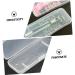 Minkissy Travel Razor Storage Box - 40 Stk Portable Shaver Bag Case for Safety Razor - Reusable Transparent Plastic 14.7x5.7cm - Ideal for International Shipping - Buy Online on GoSupps.com