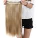 58cm Human Hair Clip-in Extensions | Medium Blonde Straight Hairpiece - 5 Clips 120g | Realistic & Easy to Use - Buy Online on GoSupps.com