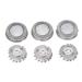 3 pieces of stainless steel shaving heads replacement blades replacement heads practical replacement razor accessories razor repair parts for razor apparatus of the HQ3 HQ4 Q5 HQ8 HQ9 PO HS