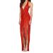 Hanxiulin women evening dress long women package hip slit dress sparkling dress dress sexy elegant cocktail dress party dress suitable for prom dress rd1 s