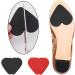 GORGECRAFT Anti-Slip Shoe Grip Stickers 8 Pairs Red Black Heart Shape Sole Protectors for High Heels | Non-Slip Rubber Bottom for Men & Women - Buy Online on GoSupps.com