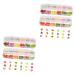 Housoutil 4 Boxes 12 Clay Nail Art Slices Flower Nail Decor Fruit Stickers Nail Art Polymer Slices Watermelon Nail Art Slices Nail Slices Fruit Stickers for Nails Manual 3d 0.5X0.5CMx2pcs Assorted Colorx2pcs