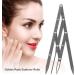 Eyebrow Makeup Ruler Stainless Steel Golden Ratio Eyebrow Measurement Ruler Eyebrow Makeup Measure Tool(Black) - Buy Online on GoSupps.com