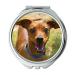Mirror makeup mirror Animal Portrait Dog Curious Awakened pocket mirror portable mirror