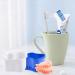 Hioph Denture Case Kit 2 Denture Bath Cups 2 Denture Cleaner Brushes 2 Portable Toothbrush Box Strainer Basket Retainers Denture Care Bath Box for Dentures Braces Mouth Guard or Traveling Green 6 Piece Set - Buy Online on GoSupps.com