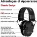 ACT FIRE Shooting Earmuffs Elite - Hearing Protection for Gun Range - Matte Black - One Pair - Buy Online on GoSupps.com