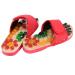 Verdant Touch Foot Massager Shoes Health Care Massage Slippers Blood Activating Foot Massager Shoes Red Size 37