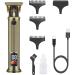 Cordless Men's Beard Trimmer - Zero Gap Hair Trimmer LED Type-C Quick Charge 7500RPM 3 Combs