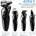 Buy 4 in 1 Electric Razor for Men - Waterproof Rechargeable Shaver & Trimmer Set with LCD Screen | Perfect Beard & Hair Clipper - Buy Online on GoSupps.com