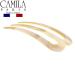 Camila Paris CP2973 White Wavy Hair Pin French Twist Stick Clip | Handmade in France | 3-Prong Hair Fork for Women - Buy Online on GoSupps.com