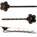 Retro Leaf Hair Pins Set - 20PCS/10Pairs Vintage Bronze Bobby Pins for Women and Girls - Buy Online on GoSupps.com