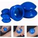 OFKPO Anti Cellulite Cup Set | 4 Silicone Cupping Cups for Muscle Relief & Beauty Therapy Massage - Blue - Buy Online on GoSupps.com