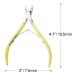 4 Pack Stainless Steel Cuticle Nippers - Professional Manicure & Pedicure Tools for Home/Spa/Salon - Gold Finish - Buy Online on GoSupps.com