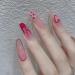24Pcs/Set Press On Nails Long Flame Ballet Nail Patch False Nails Acrylic Fake Nails Full Cover Nails Tips Artificial Finger Manicure Press on nails for Women and Girls - Buy Online on GoSupps.com