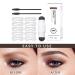 Double Eyebrow Stamp Kit | 10 Eyebrow Stencils for Perfect Shaping | Natural & Dark Brown Makeup Set - Buy Online on GoSupps.com
