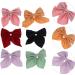 KALLORY 6 Pieces Big Satin Bow Hair Clip Ribbon Bowknot Barrettes Vintage Bow Alligator Clips for Girls - Buy Online on GoSupps.com