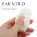 POPETPOP Silicone Ear Model Earmold for Earrings Acupuncture Jewelry - White - Buy Online on GoSupps.com
