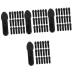 Didiseaon 400 Pcs Mini Eyeshadow Swab Foam Eyeshadow Mascara Wand Mini Lip Brush Black Plastic