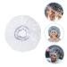 FOMIYES Transparent Shower Cap for Men and Women - Reusable Elastic Hair Cover for Bath and Salon - 38x38cm - Buy Online on GoSupps.com