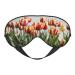 Colorful Tulips Print Unisex Sleep Mask Double-Sided Eye Mask Ideal for Sound Sleep and Skin Care