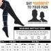 CHARMKING Compression Socks (3 Pairs) for Running & Cycling - Large-X-Large - Black - Men & Women - Buy Online on GoSupps.com