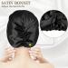 Arqumi Double-Layer Large Satin Sleep Bonnet for Women - Black - Buy Online on GoSupps.com