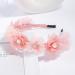 IYOU Baby Girls Headband Pink Flower Hair Hoop Pearl Party Wedding Hair Accessories - Buy Online on GoSupps.com