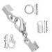 450 Piece Jewelry Making Kit with Fold Over Cord End Caps, Jump Ring Connectors, Lobster Claw Clasps - Silver - Buy Online on GoSupps.com